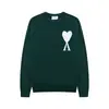 ¡Transfronterizo! Suéter Ami Arauneif Otoño e Invierno Jacquard Patrón de Corazón Casual Cuello Redondo Tejido de Lana Chaqueta para Hombres y Mujeres