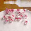 Pendente bola de cristal menina vital flor diy grampo de cabelo trançado à mão acessórios de cabelo brincos material atacado