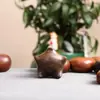 Juguete de Boj Natural para Aliviar el Estrés de Madera DIY Lindo Creativo con Forma de Emoji Adorno de Mano al por Mayor Personalizable