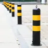 Envío Gratis Poste de Barandilla de Advertencia de Tubo de Acero Engrosado Barrera para Coche Reflectante Fija Anti-Colisión Estaca de Suelo de Aislamiento Valla de Carretera Estacionamiento