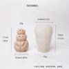 Molde de Silicone para Vela Perfumada de Abóbora de Três Camadas de Halloween Molde para Ornamento DIY de Gesso Resina