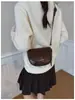 Bolso Silla Rojo Nanfeng para Mujer, Bolso de Lujo Color Castaño Leche, Bolso Cruzado Versátil 2026 de Un Solo Hombro, Bolso Pequeño Nuevo