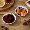 Tigela de Gato Estilo Japonês Prato de Cerâmica Desenho Animado Mesa de Jantar Doméstica Prato para Molho Prato para Molho de Soja Prato para Temperos de Hot Pot Prato Pequeno Prato para Temperos