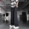 Pantalones Yamamoto Estilo Japonés para Hombre Verano Tendencia Marca Diseño Bordado Protección Solar Casual High Street Fresco Combinan con Todo Pantalones con Cordón