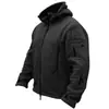 Nova Jaqueta de Lã Polar Masculina para Outono e Inverno, Jaqueta de Lã Quente para Exterior com Capuz