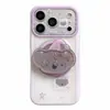 Funda Magnética con Soporte de Koala Morado Ins para Teléfono Apple 17Promax Adecuada para 16Pro Doble Capa 15Pro