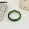 Nuevo Pulsera de Textura de Resina de Círculo Fino Más Vendida para Mujer, Accesorios de Colección de Pulseras Geométricas con Degradado Estilo Europeo y Americano