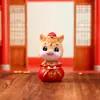 Figura de Bobblehead Criativa Estilo Chinês Deus da Riqueza Decoração de Mesa de Escritório Presente de Ano Novo Presente de Inauguração