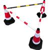 Haste de Conexão Fixa para Cone de Trânsito, Haste Telescópica para Guard-rail, Haste de Advertência em PVC, Instalações de Trânsito, Cone de Sorvete, Haste Refletora Vermelha
