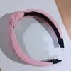 Diadema de Punto de Color Sólido Coreana para Primavera y Verano Hebilla para la Cabeza de Punto Nudo de Ala Ancha Vintage Accesorios para el Cabello de Sujeción para Lavarse la Cara