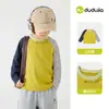 69.9 por Cualquier 3 Artículos Camiseta de Manga Larga para Niños Dudu Camiseta Básica de Otoño para Niños Ropa Infantil de Moda para Niñas