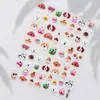 Pegatinas para Uñas de Fiesta de Perros con Relieve Estilo Ins, Pegatinas para Uñas Populares Estilo Japonés, Decoraciones para Uñas Serie Animal