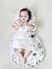Saco de dormir de algodón antibacteriano para bebé Aishiyi, saco de dormir para niños, todo en uno para primavera, otoño e invierno, mangas desmontables, manta anti-patadas para bebé