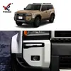 Adequado para 24 Toyota Prado Domineering Lâmpada de Neblina Dianteira Modificada Acabamento Superior Lc250 Para-choque Dianteiro Especial