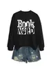 Nerd de Libros Amazon Ebay Estación Independiente Moda Elegante Casual Nueva Sudadera Camiseta Básica para Mujer Otoño e Invierno