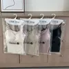 Camisola Chaleco con Ribete de Encaje Pure Desire para Mujer, Cálida, con Sujetador Incorporado y Almohadillas en el Pecho, Ligeramente Cepillada, Capa Base de Otoño/Invierno