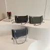 Bolsa Jeans com Strass 2026 Nova Chegada Primavera Alta Moda Versátil de Ombro Corrente Transversal Bolsa Feminina