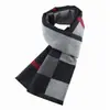 Bufanda nueva para hombre jóvenes otoño e invierno bufanda cálida de cachemira color claro bufanda a cuadros fabricantes venta al por mayor