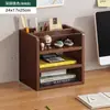 Estante vertical de múltiples capas para almacenamiento en escritorio de oficina, Escritorio para escribir, Estante de almacenamiento para escritorio, Estante organizador de archivos, Artefacto de almacenamiento para estación de trabajo