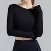 Tops de Yoga para Mujer, de Manga Larga con Almohadillas en el Pecho, Ropa Deportiva Larga para Pilates, Entrenamiento y Fitness que se Puede Usar Afuera, Impresionante Ropa de Yoga