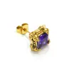 Estilo Japonês e Coreano Ins Retrô Exagerado Garra de Dragão com Diamante Quadrado Brincos Studs Feminino Elegante Moda Exagerado Personalidade Brincos