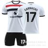 Camiseta de fútbol blanca de dos hombres de los Red Devils 2425, 10 Rashford 37 Menu 17 Garner Joe 7C Luo, para hombre