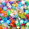 Acessórios DIY de miçangas feitos à mão, cor transparente banhado AB, estrela de cinco pontas, coração de amor, miçangas soltas