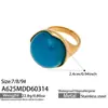 Anillo Retro de Acero Inoxidable de Tres Colores con Piedra Ojo de Gato, Estilo Europeo y Americano Misterioso para Mujer, Joyería de Anillo de Lujo Ligero Color Oro Real de 18K que Conserva el Color