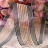 Cinta Coreana DIY Moño Accesorios para el Cabello Ropa Sombrero Caja de Regalo Paquete de Flores Accesorios Patrón Vertical Impreso Cinta de Hilo