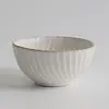 Juego de Platos Cerámicos Retro Franceses Hogareño Simple Patrón de Cuerda Espiral Estampado Platos de Cena Platos de Cuenco de Encaje Vajilla Comercio Exterior