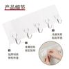 Gancho de cocina transparente sin perforaciones de fabricantes no cat, gancho de gancho, gancho de gancho, gancho de puerta sin costuras de gran capacidad de carga, gancho trasero