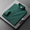 Nova Camisa Branca de Manga Longa Não Amassa para Homens, Estilo Chinês High-End Casual com Gola Alta Pequena, Top Elástico