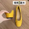 Zapatos de Ballet para Mujer de Estilo Francés que Aumentan la Altura, Nuevos Zapatos Planos Slip-On Versátiles para Combinar con Faldas, Zapatos Mary Jane