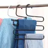 Perchero Mágico para Pantalones Acero Inoxidable Multifuncional para Armario Uso Doméstico Multicapa Arte de Hierro Perchero Herramienta de Almacenamiento y Organización Engrosado