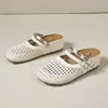 Zuecos Populares para Mujer 2026 Verano Nuevo Estilo Huecos Plataforma Plana Suela Suave Versátiles para Exteriores Sandalias Casuales de Moda