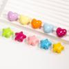 Accesorios de resina con diseño de estrella brillante, con dibujos animados de amor, hechos a mano, para hacer tú mismo, pequeños accesorios de resina, con agujeros para zapatos y hebillas, material de joyería.