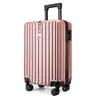 Mala de Viagem com Zíper para Adultos de 20 polegadas Volume Grande Capacidade Grande Roda Universal Cor Sólida Gancho Trava de Código Antifurto Mala de Rodinhas