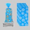 Productos Navideños Láser Grande Opp Bolsa de Regalo Papá Noel Dulces Boca Plana Bolsillo con Solapa Pantalones Bolsa de Decoración Navideña