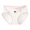Braguitas de algodón puro con entrepierna extendida y estampado de osos para mujer, entrepierna antibacteriana de algodón puro 10A, bragas de estilo retro americano para niñas.