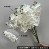 Boda Estilo Bosque Blanco Nueva Decoración de Boda Flores de Seda Artificiales Arreglo Floral de Rosas Blancas Decoración de Pared de Fondo