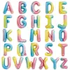 Globo de papel de aluminio de 16 pulgadas con letras a-z en inglés americano, fiesta de cumpleaños dorada, decoración de boda