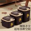 Cubo de Té Separación Seco y Húmedo Cubo de Basura Gran Capacidad Cubo para Residuos de Té Cubo de Drenaje de Plástico Transparente Cubo para Té Kung Fu Debajo de la Mesa