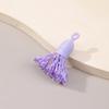 Mini Borlas com Pontas de Borla, Borlas Curtas e Grossas em Fio de Algodão Estilo Xizang, Borlas Coloridas de Fio de Algodão Tecidas à Mão para DIY, Produto Acabado