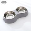 Tazón para Perro con Agua y Comida Integrado Mascota Ovalado Acero Inoxidable Tazón Doble Tazón para Beber para Gato Anti-Vuelco Fabricante Venta al por Mayor