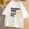 2026 Moda Nuevo Estilo de Verano Juvenil Tendencia para Hombre Versátil Holgado Cuello Redondo Sudadera Camiseta Casual de Manga Corta