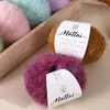 25g pintura al óleo degradado lana mohair bufanda sombrero chal tejido a mano DIY material de tejido hilo para suéter