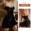 Camisola de Noche Estampado de Mariposas Dinámicas para Mujer, Vestido Corto Sexy con Estampado de Leopardo y Cordón Revelador de Cintura, Atuendo para Citas, Moda al por Mayor