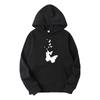 Moletom com estampa de borboleta novo para comércio exterior, moda outono e inverno, suéter de manga longa masculino e feminino