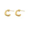Aretes Estilo Lujo Accesible Ins Aretes de Diseño Nicho para Mujer Aretes Metálicos de Gama Alta Estilo Frío Europeo y Americano Aretes Normcore Aretes