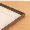 Marco de fotos grande de madera maciza, marco de fotos de caligrafía en blanco, obras pintadas a mano, marco montado para hacer marcos de fotos de cualquier tamaño para colgar en la pared.